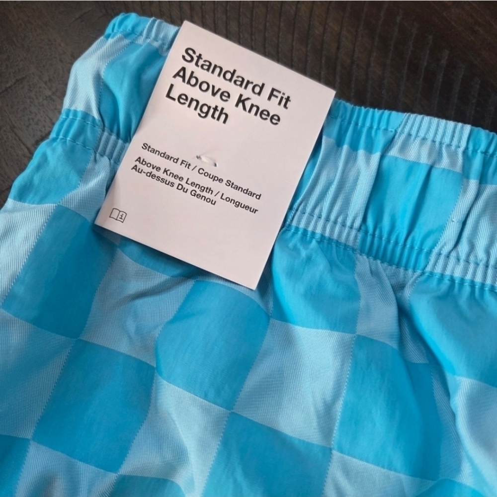 Nike Mens Blue Checkered Woven Shorts FN3098-447 XL - New Athletic Gym Workout - Picture 9 of 9